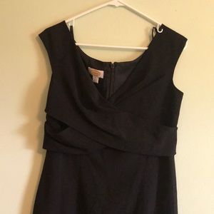 Talbots Cross-Front Black Shealth Dress
